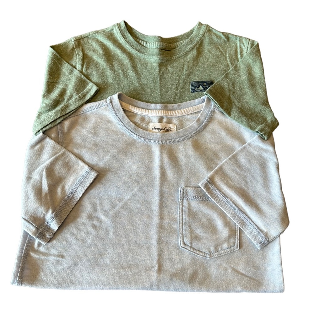 Boys Sovereign Code Threads 4 Thought Super Soft Blue and Green Tee Shirt Bundle